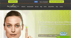 Desktop Screenshot of earandhearingclinic.com